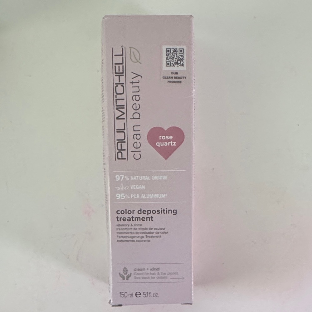 NIB Paul Mitchell Clean Beauty Color Depositing Treatment - Rose Quartz Pink - Picture 1 of 2